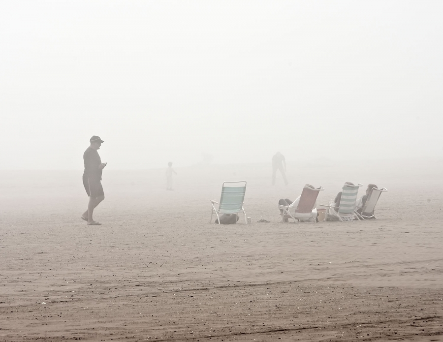 foggy beach