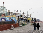 Sad view from the Boardwalk on what still remains of Astroland